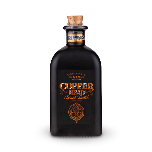 Gin Copperhead Black Batch 50 cl - Note di Sambuco e Thè Nero