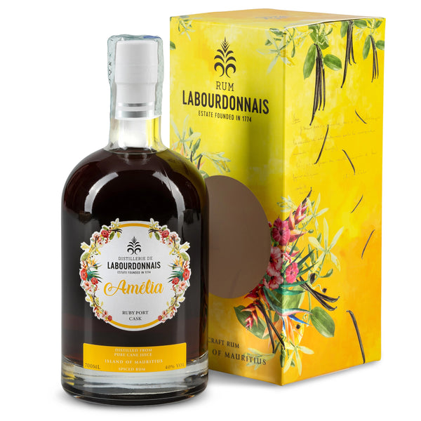 Rum AMÉLIA 70 cl - Invecchiato 2 Anni in Botti di Porto Ruby