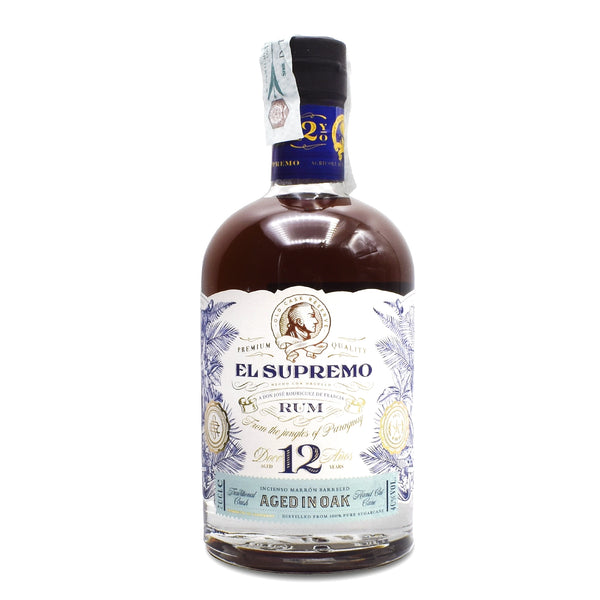 El Supremo 12y 70 cl - distilled from 100% pure sugarcane