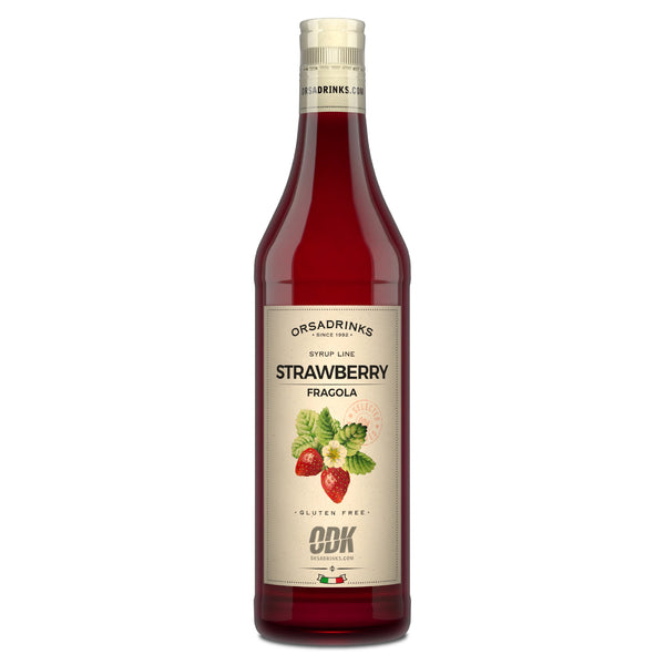 Sciroppo ODK Fragola 75cl - Senza Glutine e Conservanti