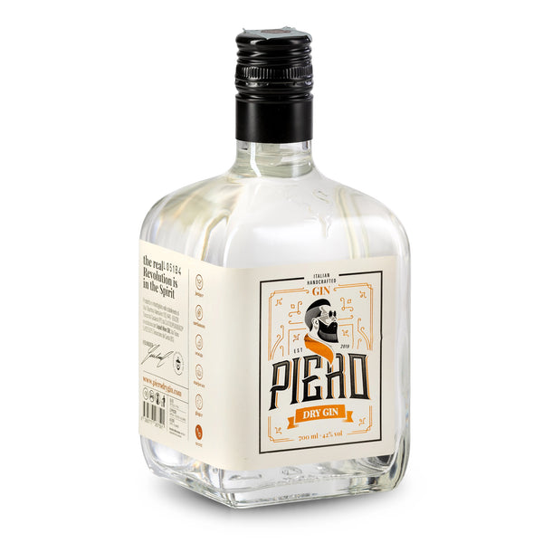 GIN PIERO DRY 70cl - Autentico Gin Artigianale Italiano