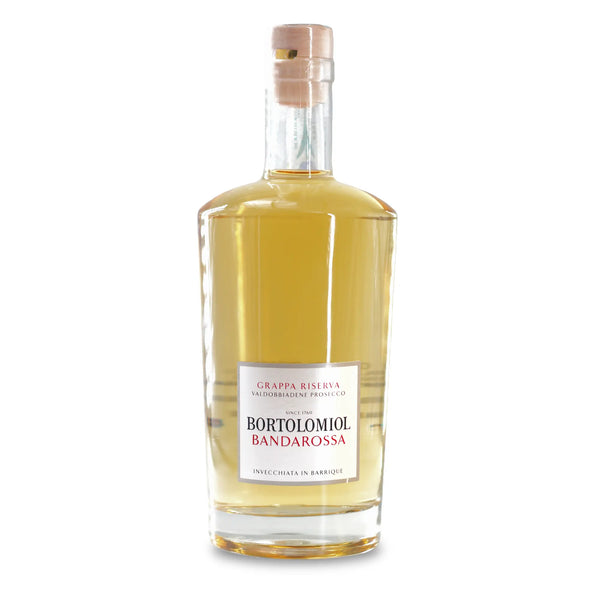 Grappa RISERVA BANDAROSSA 50 cl - Bortolomiol, 18 mesi in barrique