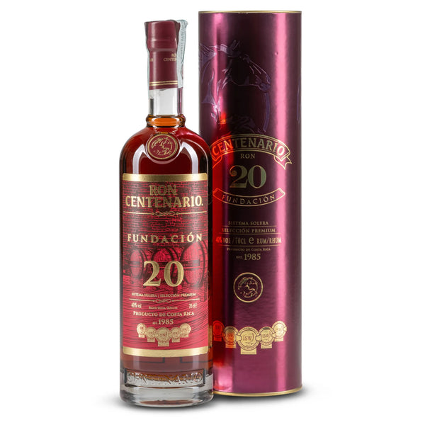 Rum Centenario 20 Anni Fundación 70cl - Invecchiato in Botti di Rovere