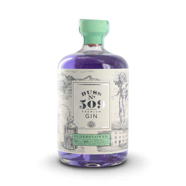 Gin BUSS N°509 Elderflower 70cl - Artigianale e Naturale