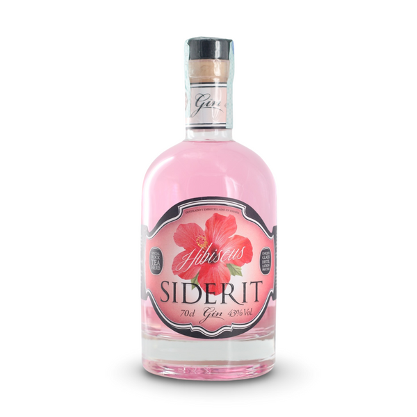 Gin Siderit Hibiscus 70 cl - Distillato Floreale di Cantabria